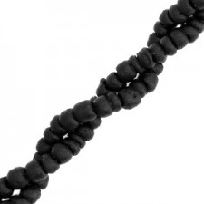 Coconut beads disc 4mm Black